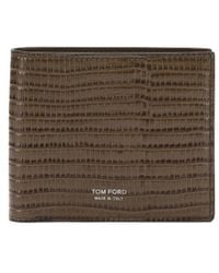 Tom Ford - T Line Classic Bifold Geldbörse - Lyst
