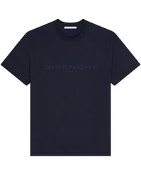 Givenchy - Tops ,Blauw ,Paris Jacquard T-Shirt - Lyst