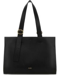 Jil Sander - Leder Shopper - Lyst