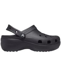 Crocs™ - Classic Platform Lined Clog 37-38 EU Black - Lyst
