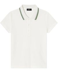 A.P.C. - Tops ,Wit ,Renee Polo - Lyst