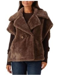 Ibana - Jassen ,Bruin ,Polyester Stijlvolle Bruine Bodywarmer Voor Vrouwen - Lyst
