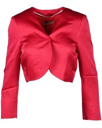 Twinset - Jersey Corto Fucsia Para Mujeres, Mujer, Talla - Lyst