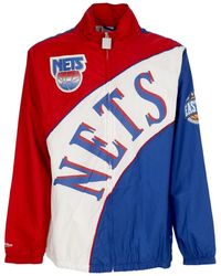 Mitchell & Ness - Jassen ,Veelkleurig ,Polyester Nba Gebogen Retro Windjack - Lyst