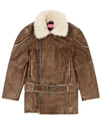 DIESEL - Faux Fur & Shearling Jackets - Lyst