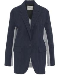 Ottod'Ame - Blaue einreiher-blazer mit nadelstreifen - Lyst