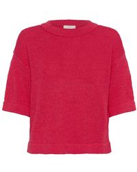 Kaffe - Himbeer Strickpullover Pullover Sweater - Lyst