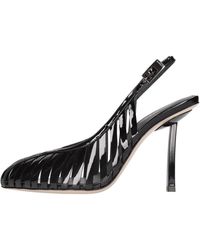 Le Silla - Schoenen ,Zwart ,Leer Cage Slingback Pump - Lyst