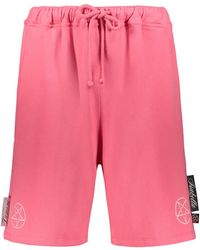 Isabella 1985 - Korte Broeken ,Rood ,Katoen Cotton Bermuda Shorts - Lyst