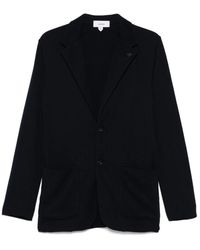 Lardini - Jassen ,Blauw Blauwe Jas Achterste Spleten Lange Mouwen - Lyst