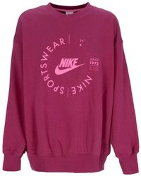 Nike - Crewneck Sweatshirt Sportswear Fleece - Lyst