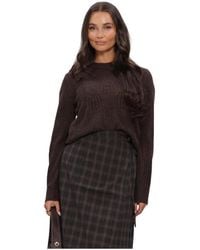 Object - Truien & Vesten ,Bruin ,Objarona L/S Re Knit Pullover - Lyst