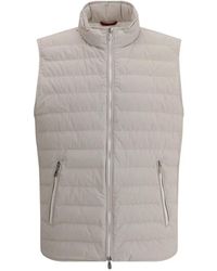 Brunello Cucinelli - Gepolsterte Daunenjacke Mit Hohem Kragen - Lyst