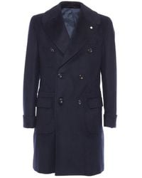 Luigi Bianchi - Double-Breasted Coats - Lyst