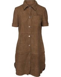 Onstage Suede Jurk - Bruin