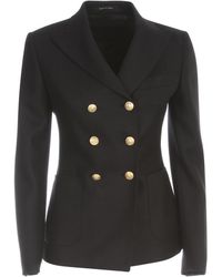 Tagliatore Wool Double Breasted Jacket - Zwart