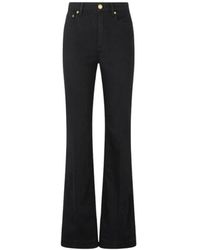 Roberto Cavalli - Jeans ,Zwart ,Katoen Slang Monogram High-Rise Flared Jeans - Lyst