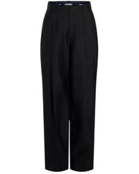 Jacquemus - Broeken ,Zwart ,Katoen Le Pantalon Curzio - Lyst
