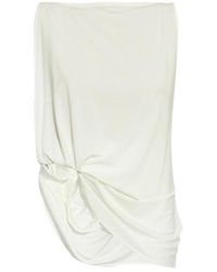 Jacquemus - Rokken ,Wit ,Polyester Peplo Top - Lyst