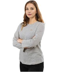 EA7 - Tops ,Wit ,Katoen Wit Longsleeveshirt - Lyst