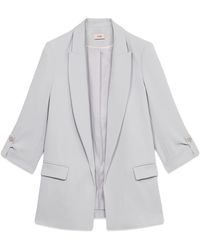 Oltre - Offener blazer aus fließendem stoff - Lyst