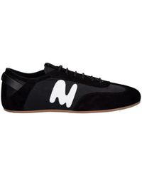 MSGM - Super Flache Wildleder-Sneaker - Lyst