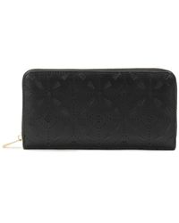 Kazar - Accessoires ,Zwart ,Leer Openwork Oblong Portemonnee - Lyst