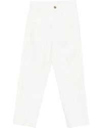Eleventy - Broeken ,Wit ,Cropped Broeken - Lyst