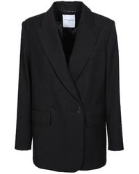 Isabelle Blanche - Blazer Doppiopetto Con Applicazione Borchie - Lyst