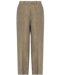 Officine Generale - Wide Trousers - Lyst