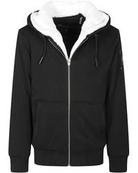 Moose Knuckles - Hoodies & Sweatvesten ,Zwart ,Katoen Classic Bunny Zip-Through Sweatshirt - Lyst