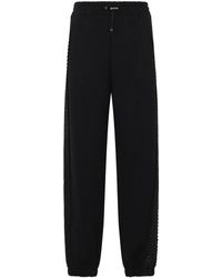 Philipp Plein - Broeken ,Zwart ,Katoen Joggers Strass Band - Lyst