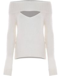 Kocca - Mohair wolle cut-out ausschnitt pullover - Lyst