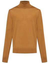 DSquared² - Truien & Vesten ,Bruin ,Wol Wollen Coltrui - Lyst
