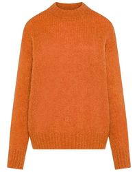 Seventy - Truien & Vesten ,Oranje ,Wol Girocollo Trui - Lyst