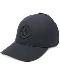 Stone Island - Accessoires ,Blauw ,Katoen Cotton Baseball Cap - Lyst