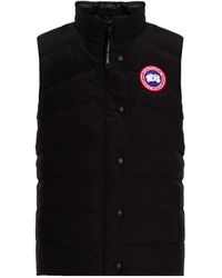 Canada Goose - Jassen ,Zwart ,Vest Met Logo - Lyst