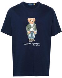 Ralph Lauren - Blaue polo bear crewneck t-shirts und polos,t-shirts - Lyst