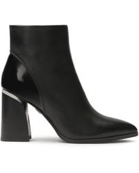 Kazar - Klassische Stiefeletten Mit Spitzer Kappe Und Lackierten Elementen - Lyst
