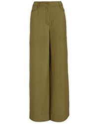 Alberta Ferretti - Wide Trousers - Lyst