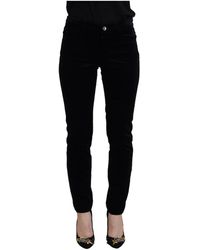 Dolce & Gabbana - Schwarze skinny jeans mit mittelhoher taille - Lyst