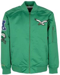 Mitchell & Ness - Philadelphia Eagles Leichte Satin Bomberjacke - Lyst