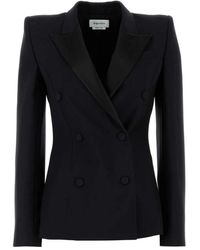 McQueen - Stylischer Schwarzer Wollblazer - Lyst