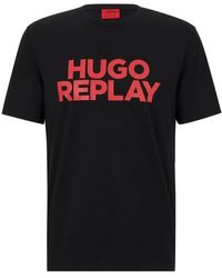 HUGO - T-Shirt Met Ronde Hals - Lyst