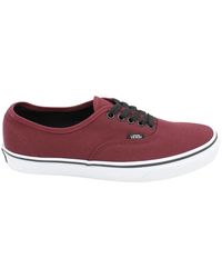 Vans - Schoenen ,Rood ,Canvas Veters Rubberen Zool Sneakers - Lyst
