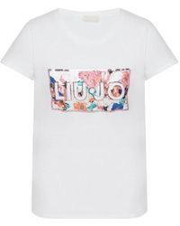 Liu Jo - Lässiges t-shirt für männer und frauen,lässiges t-shirt für den alltag - Lyst