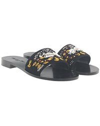 Sandali bassi con ricamo nome brand Prada | Ratti Boutique