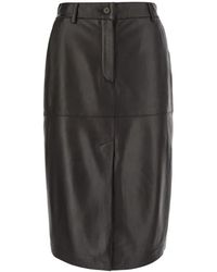 P.A.R.O.S.H. - Rokken ,Bruin ,Leer Maciock 26 Mini Rok - Lyst