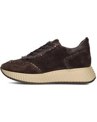 Softwaves - Schoenen ,Bruin ,Suède Bruine Lage Sneakers Voor - Lyst