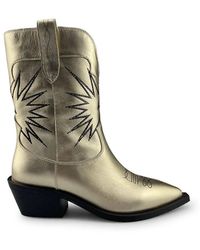Deabused - Schoenen ,Geel ,Leer Cowboy Laarzen - Lyst